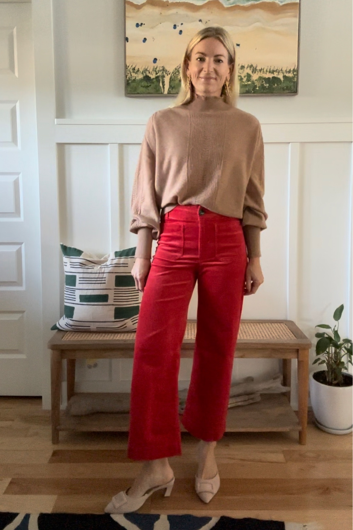 Cashmere + corduroy 🍎
Pants fit tts wearing 26

#LTKHoliday #LTKshoecrush #LTKSeasonal