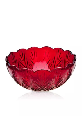 Godinger Crystal Red Serving Bowl, 6.5 in | Belk