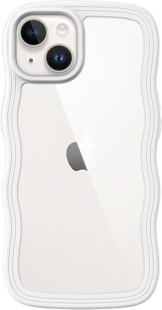 JETech Cute Case for iPhone 14 6.1-Inch, Wave Frame Curly Shape Shockproof Phone Cover for Women ... | Amazon (US)