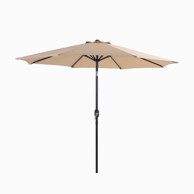 9' x 9' Outdoor Patio Market Umbrella with Push Button Tilt Crank - Captiva Designs | Target