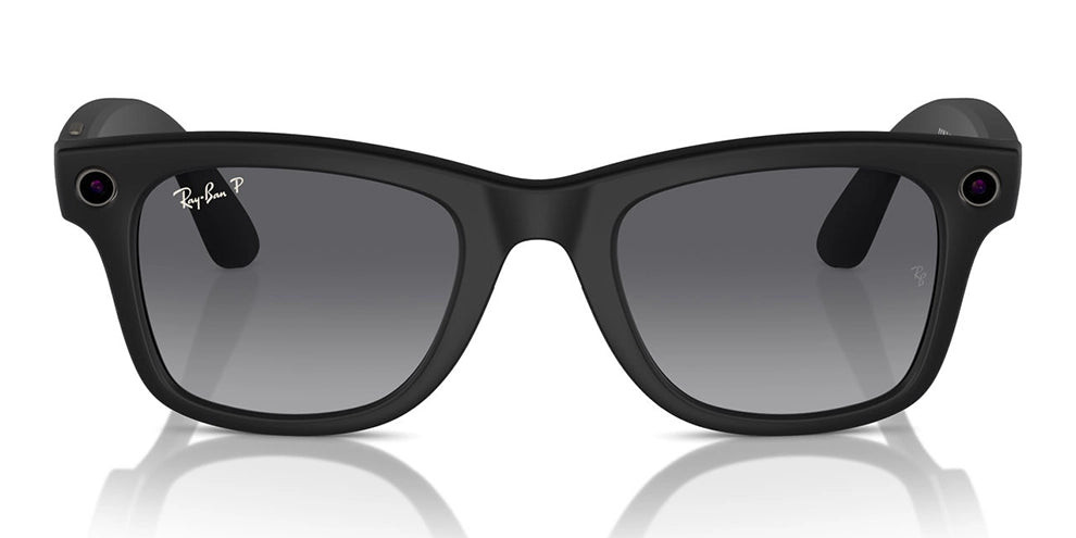 Prescription Ray-Ban Meta Wayfarer Matte Black | Lensabl