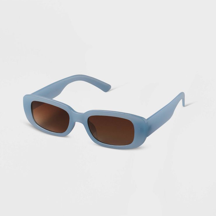 Women's Narrow Rectangle Sunglasses - A New Day™ | Target