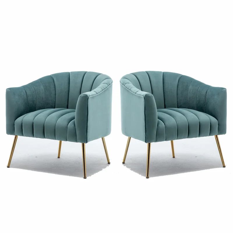 Fanica Upholstered Barrel Chair (Set of 2) | Wayfair North America