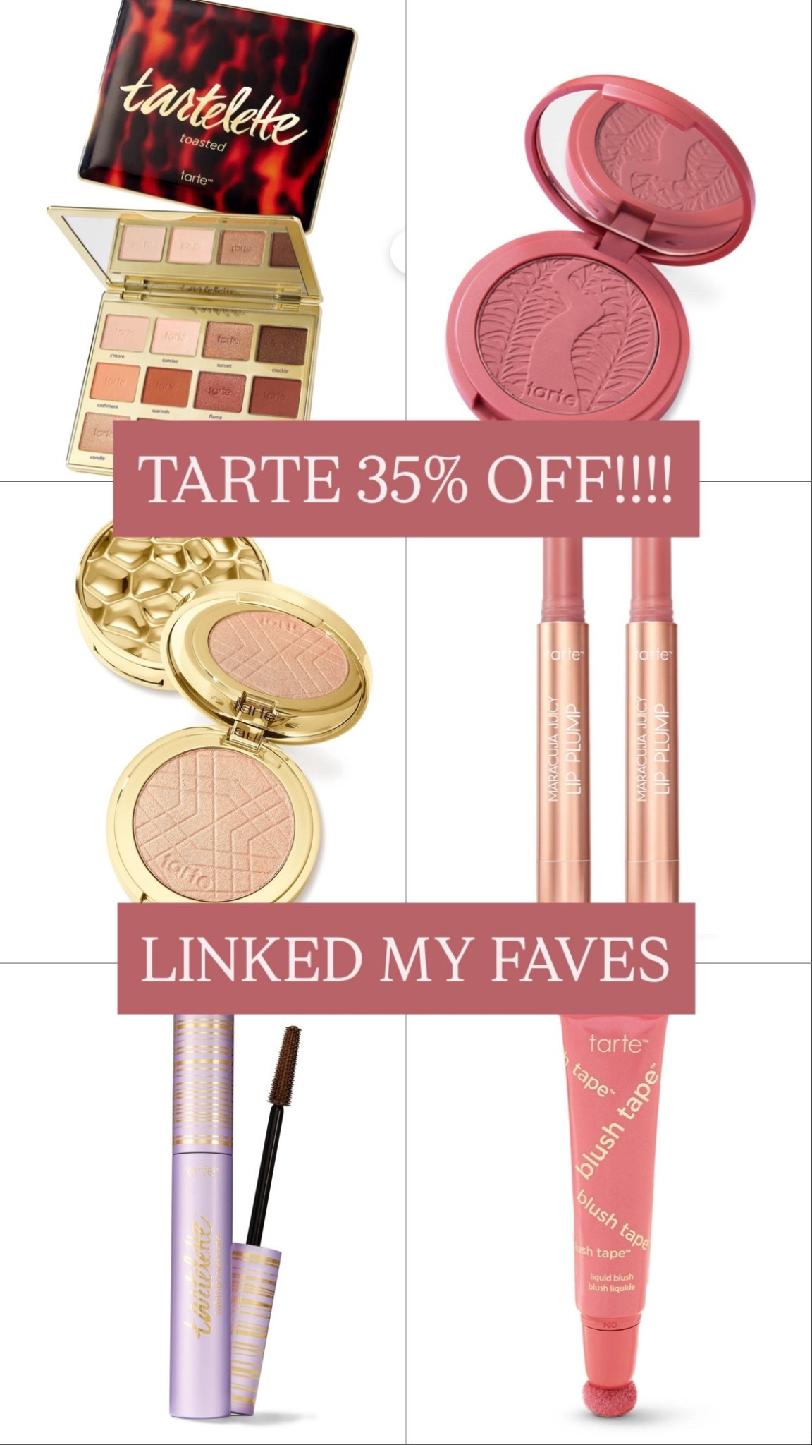 Tarte sale 35% off -linked my favorite everyday makeup products. The juicy lip is sooo good! 

Makeup sale 

#LTKSpringSale #LTKSaleAlert #LTKBeauty