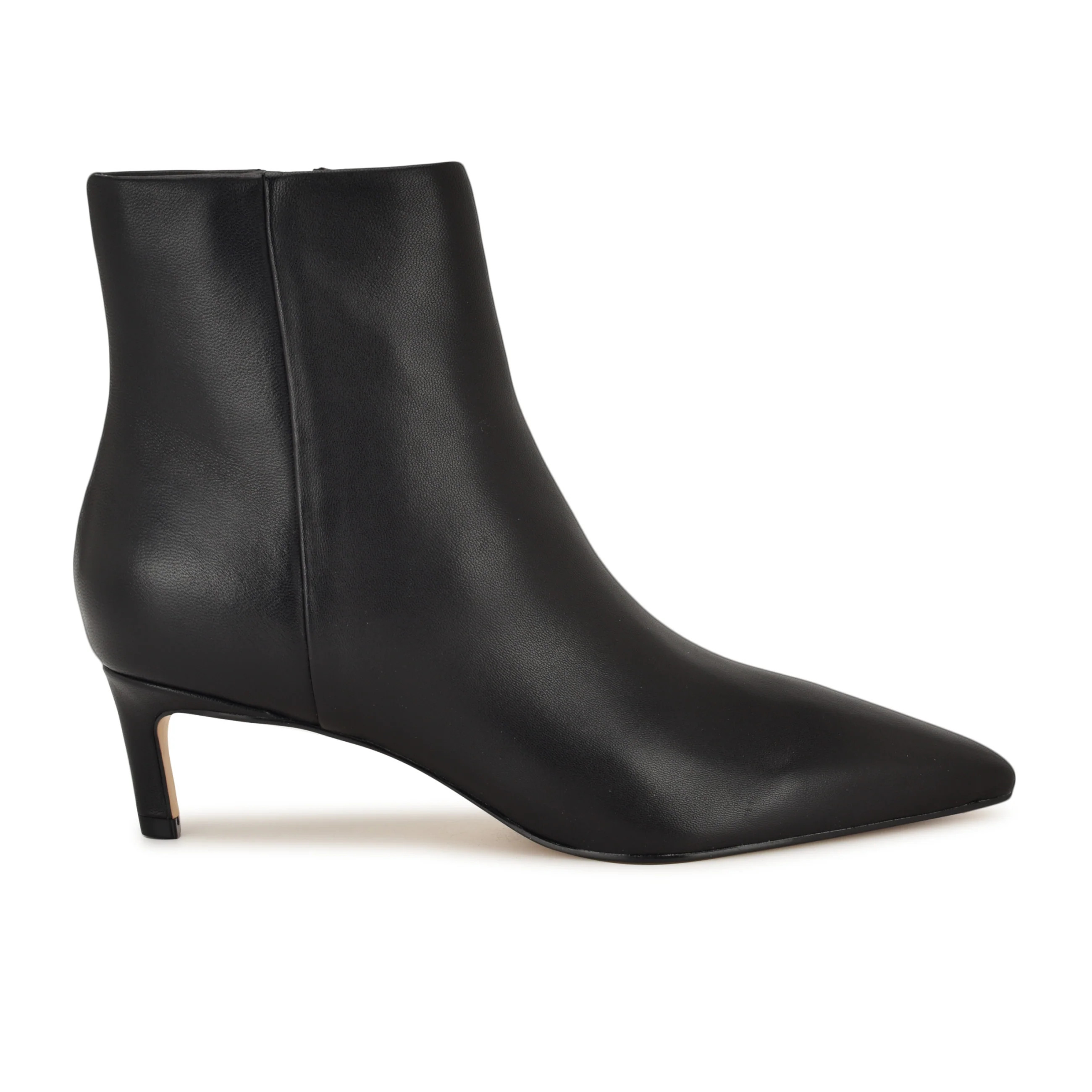 Brite Kitten Heel Ankle Leather Booties | Nine West (US)