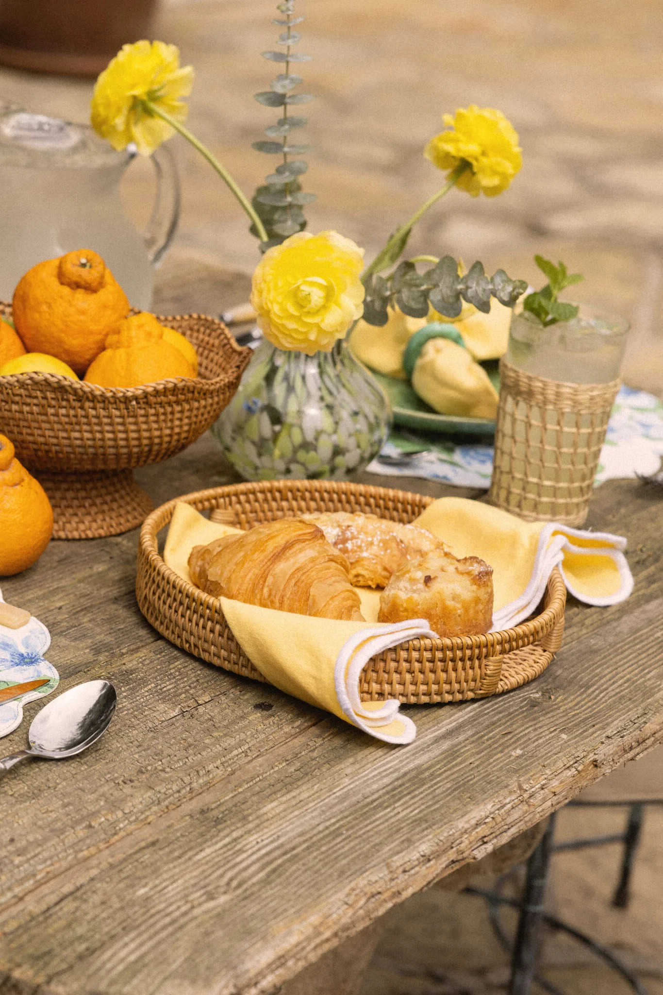 Light Rattan Footed Bowl | Tuckernuck (US)