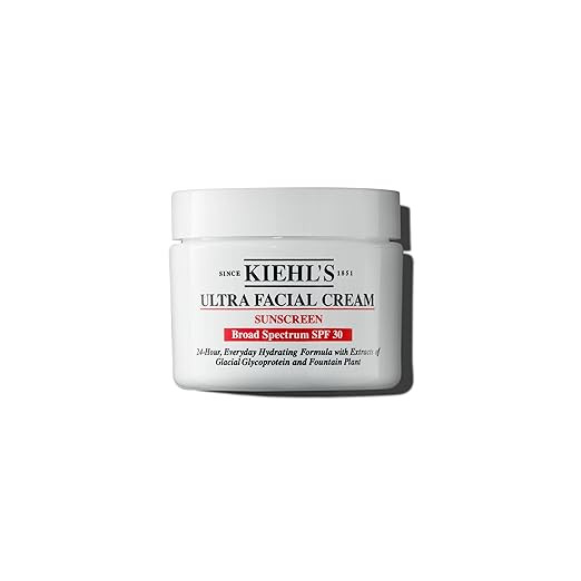 Kiehl's Ultra Facial Cream with SPF 30, Lightweight Daily Face Moisturizer for All Skin Types, 24... | Amazon (US)