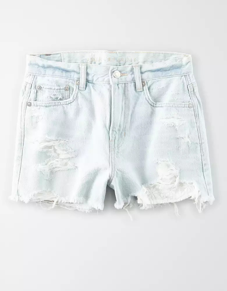 AE Super High-Waisted Denim Festival Short | American Eagle Outfitters (US & CA)