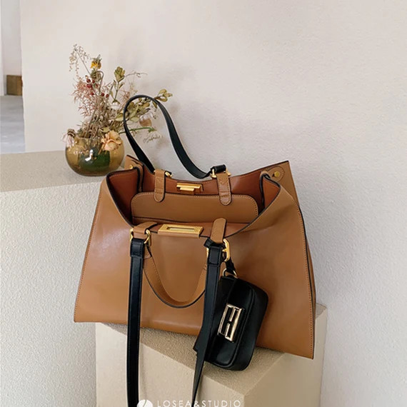 Women Leather Bagwomen Tote Bagwomen Briefcasewomen | Etsy | Etsy (US)