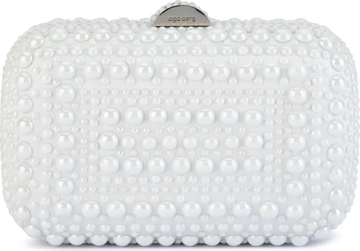 Olga Berg Ari Hotfix Imitation Pearl Clutch | Nordstrom | Nordstrom