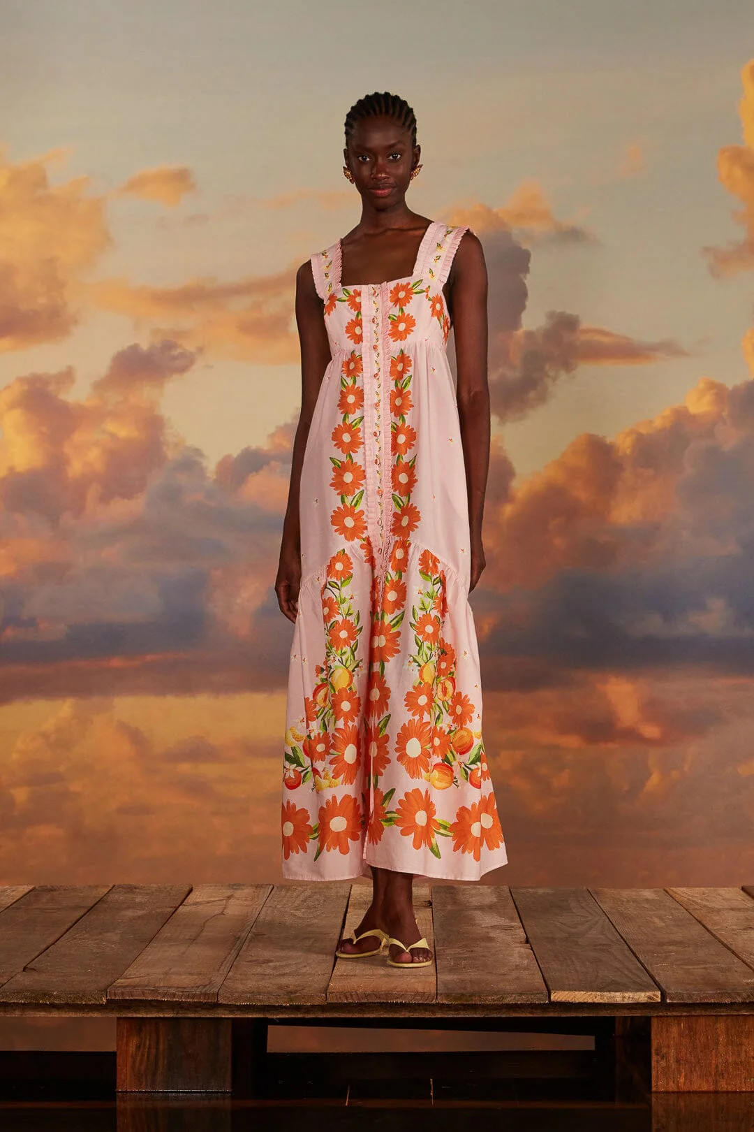 Pink Papaya Salad Maxi Dress | FarmRio (US)
