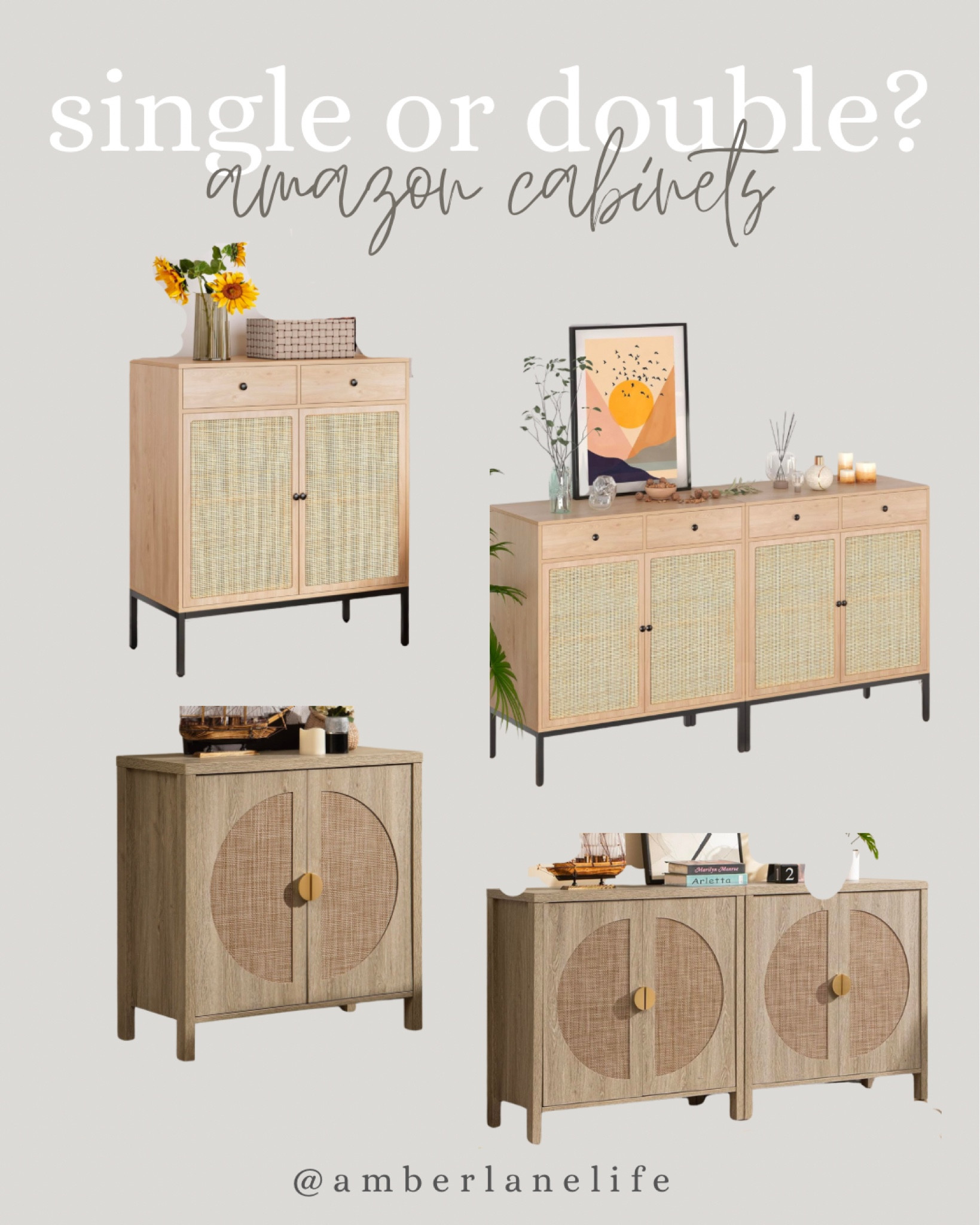 Amazon cabinets. Neutral cabinets. Coastal style. Modern. Cane. Natural  

#LTKhome