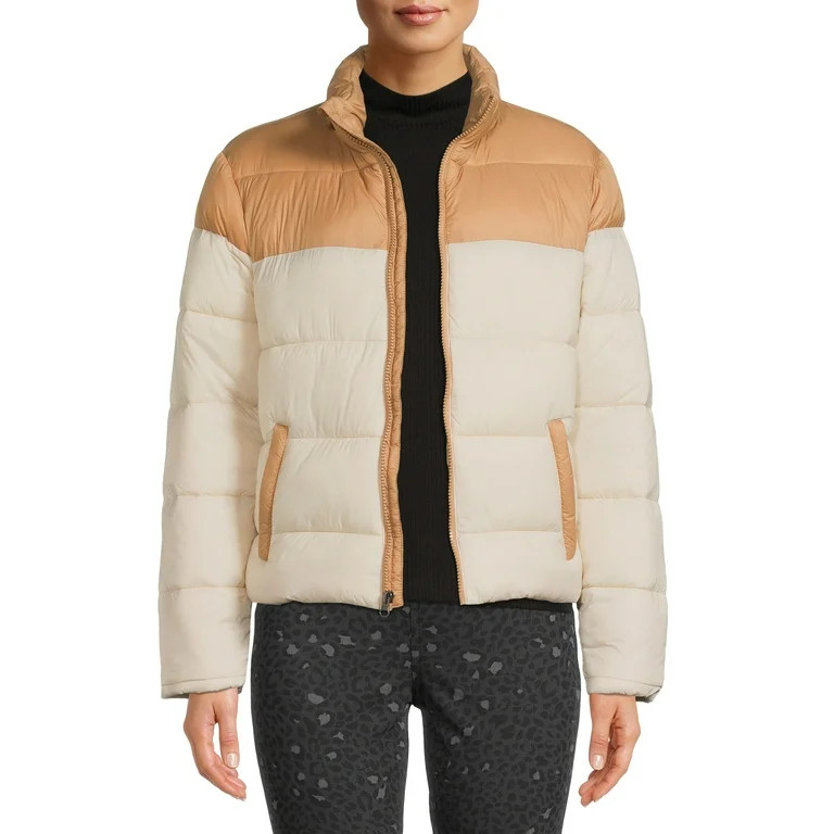 Time and Tru Women's and Women's Plus Puffer Jacket - Walmart.com | Walmart (US)