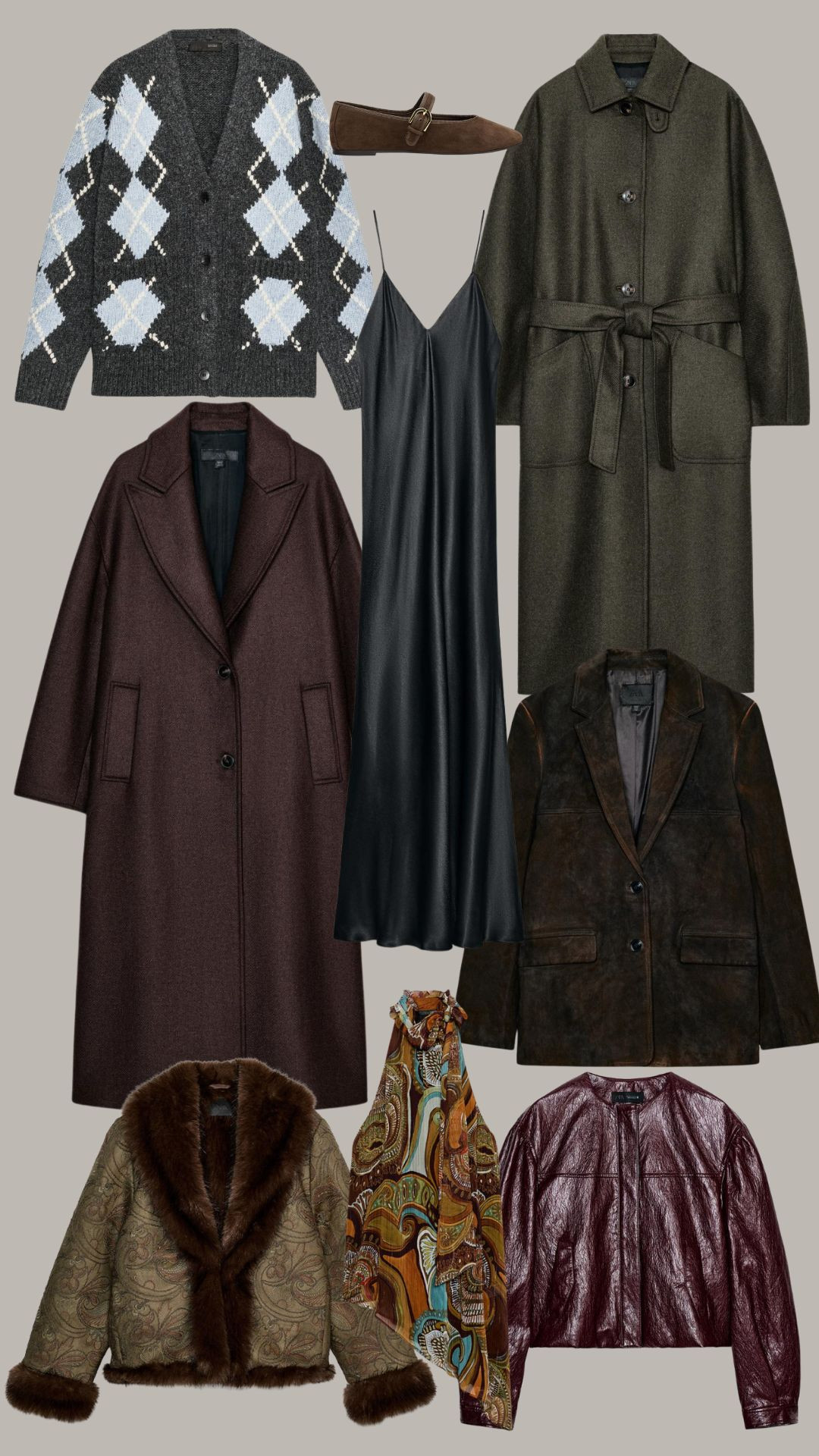 Zara New in 🤎

Autumn Style, Autumn Fashion, Autumn Outfit, Wardrobe Staples, Brown Wool Coat, Patterned Top, Suede Blazer, Satin Dress, Winter Style, Winter Fashion, Knitwear Suede Pumps 
 

#LTKuk #LTKwinter #LTKautumn