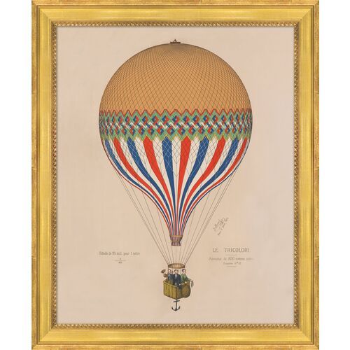 Hot Air Balloon 1874 Poster | One Kings Lane