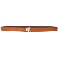 Lauren Ralph Lauren Women's Reversible 20 Skinny Belt - Lauren Tan/Dark Brown - S | Coggles (Global)