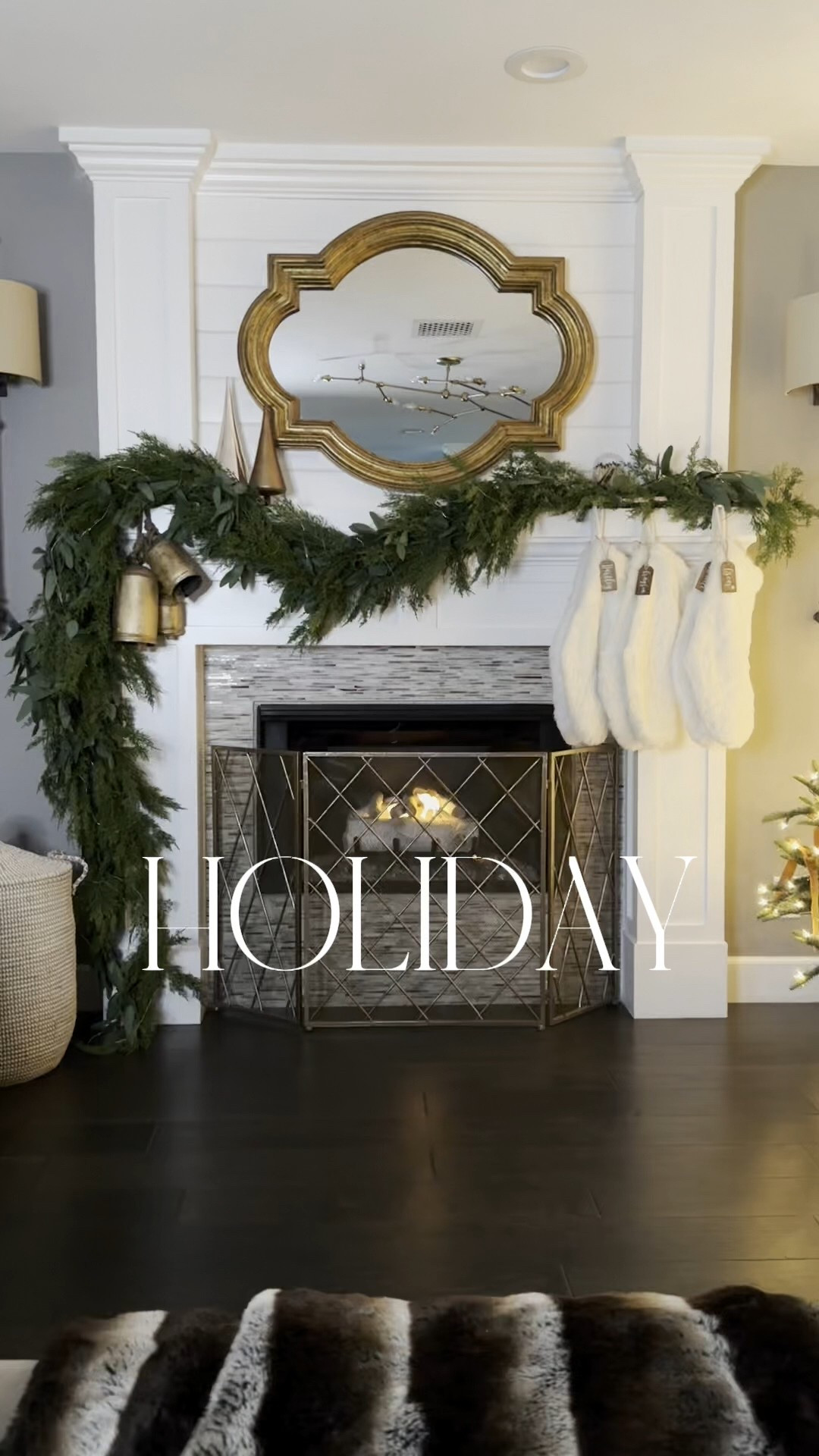 Christmas decor, holiday decorating, mantel decor design… 
Christmas garland. stockings 
Christmas tree

#LTKFamily #LTKStyleTip #LTKSeasonal