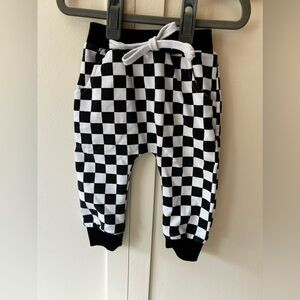 Baby Infant Checkered Joggers Sweatpants Black & White Size 6-12 Months | Poshmark