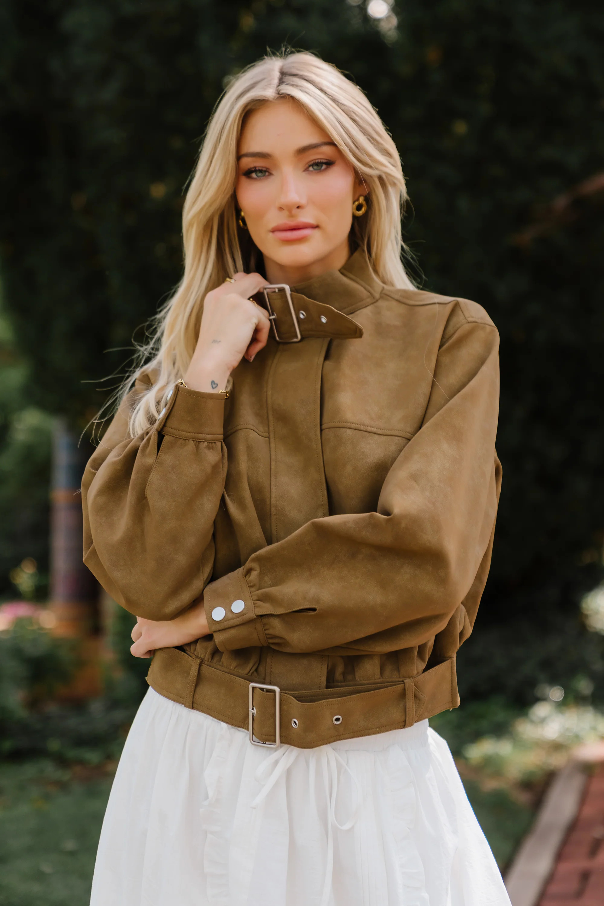 Joelle Buckle Suede Jacket | Böhme US