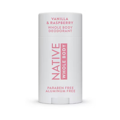 Native Whole Body Solid Deodorant - Vanilla & Raspberry - 2.4oz | Target