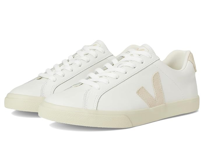 VEJA Esplar Logo Women's Shoes Extra White/Sable : EU 42 (US Women's 11) M, Leather | Zappos.com