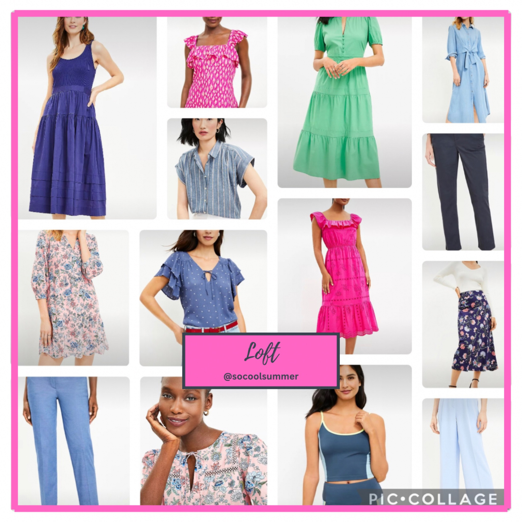 Summer picks from Loft.

I think this light pink print would be beautiful on light summers.  The fuschia and green—cool summer.  Blues—all summers.

#LTKunder100 #LTKunder50 #LTKsalealert