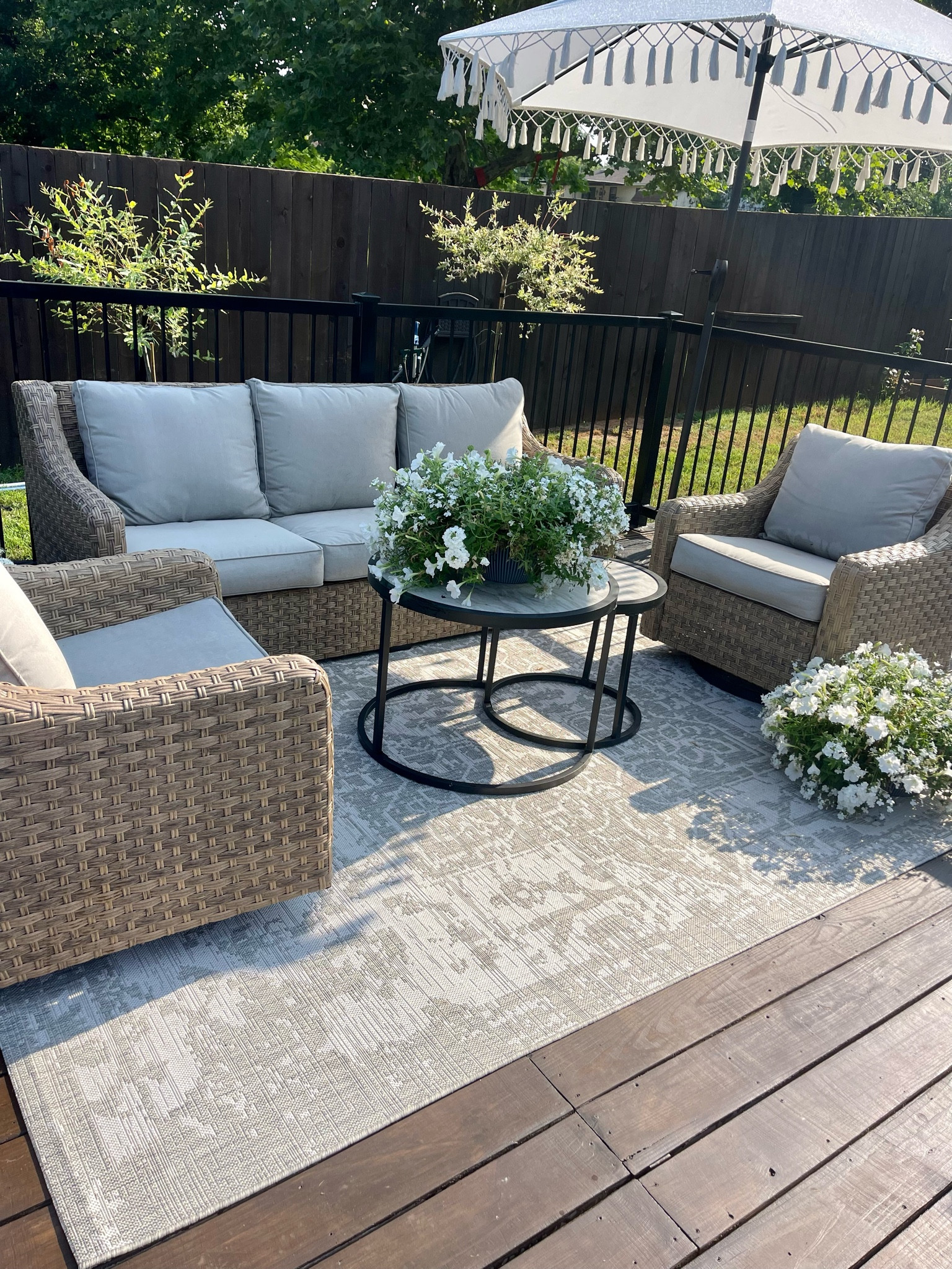 Walmart better homes and garden river oaks patio set is in stock! It’s a great set. My mom has mine now and it’s still in great condition! 

#LTKHome #LTKSeasonal