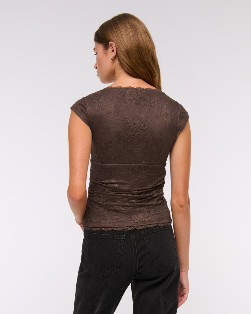 The A&F Zoe Bra-Free Lace Top | Abercrombie & Fitch (US)