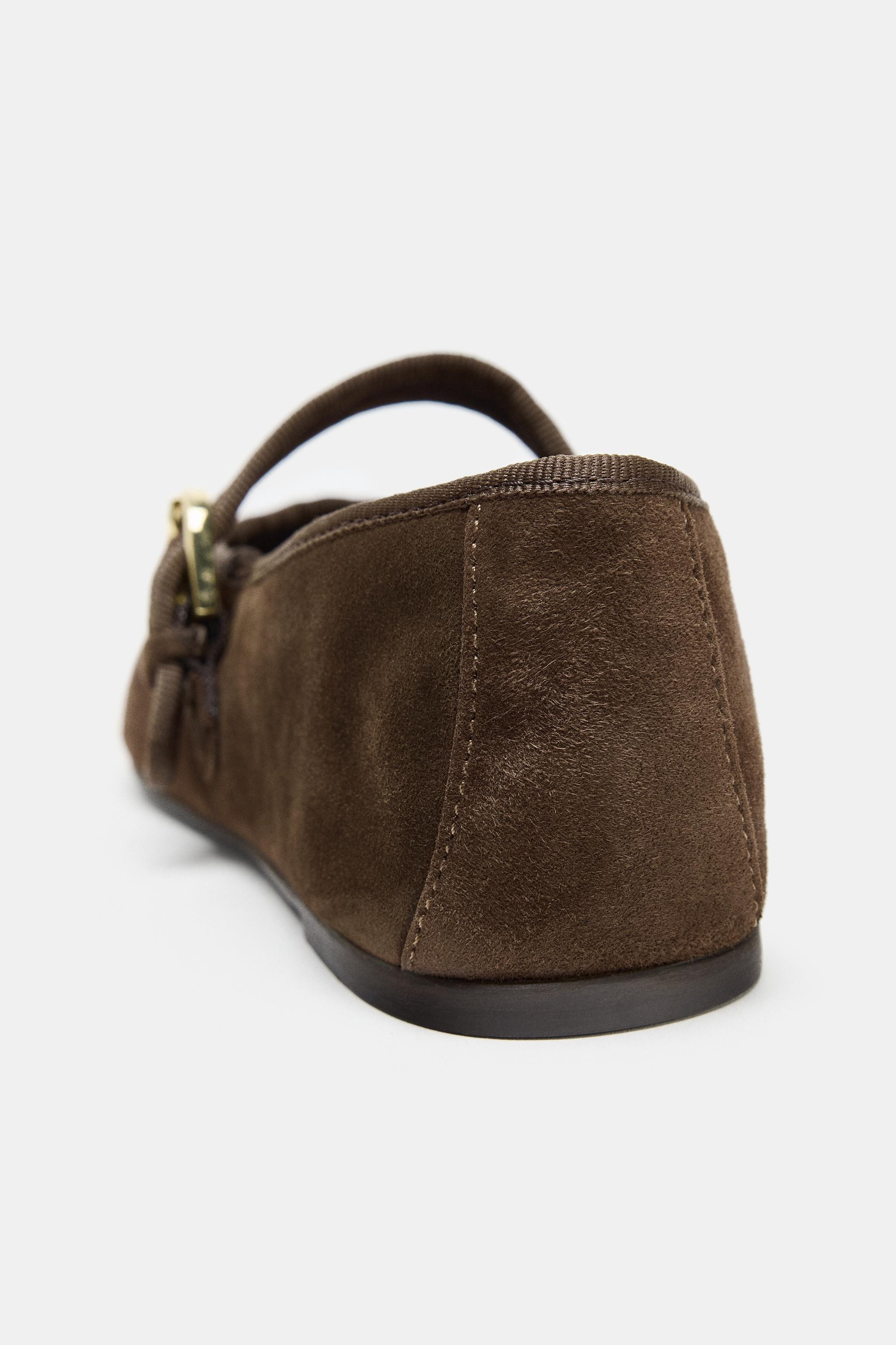 SUEDE BALLET FLATS | Zara US