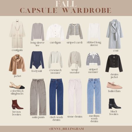The fall capsule wardrobe guide: all of the staple pieces you need for fall 2023

Fall capsule wardrobe outfit gallery / fall capsule wardrobe / fall wardrobe staples / fall closet staples / best denim / quality denim / fall boots / fall booties / sweater / striped sweater / pullover / ballet flats / long sleeve tee / boots / booties / jackets / coats

#LTKstyletip #LTKunder50 #LTKunder100