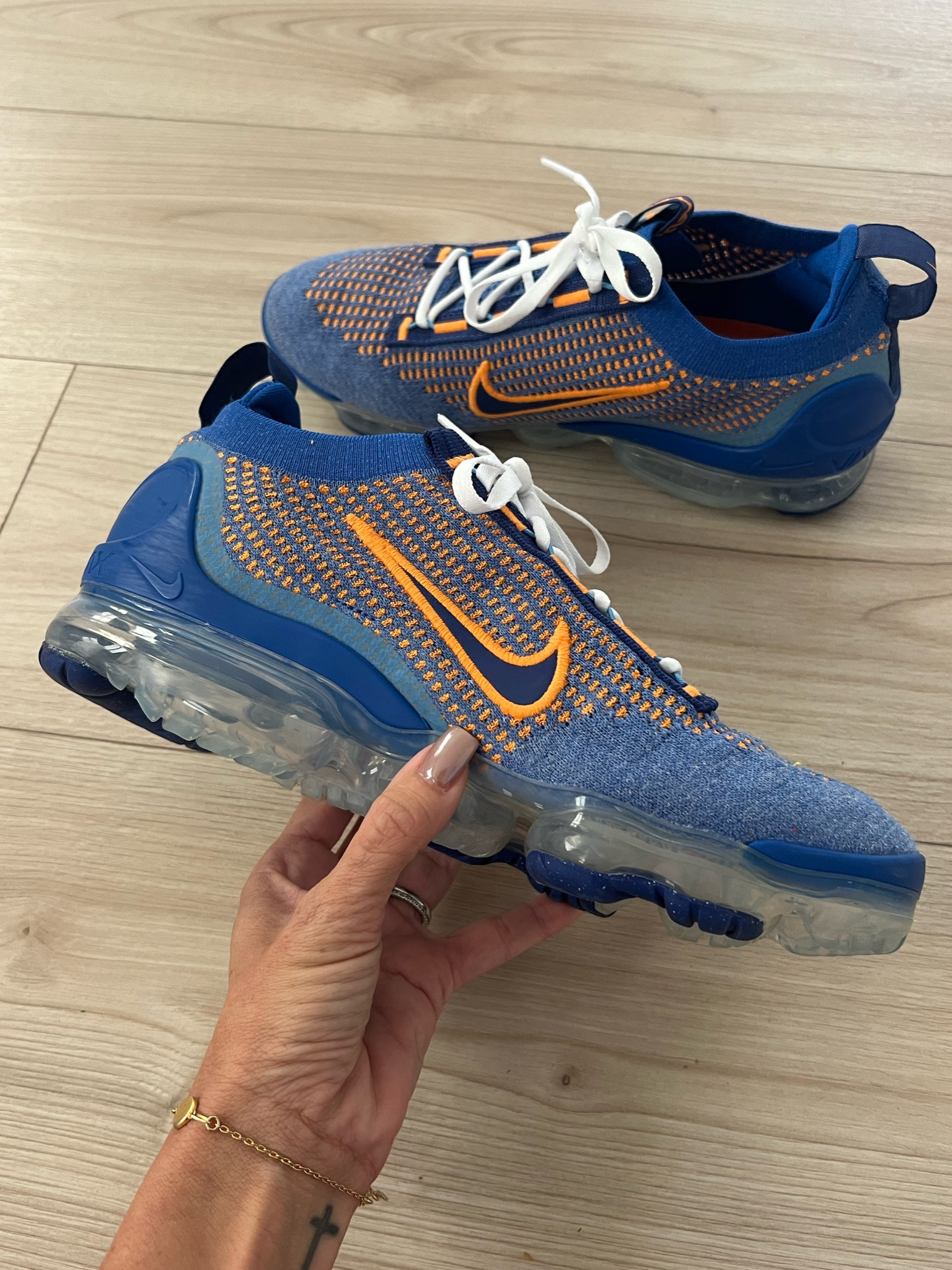 nike air vapormax 2020 flyknit blue men's shoe