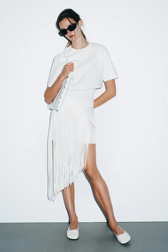 LASER-CUT LEATHER SHOPPER | Zara US