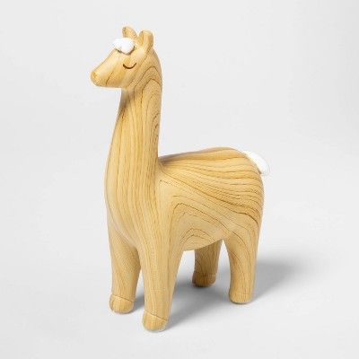 Decorative Figurine - Cloud Island™ Wooden Llama | Target