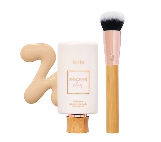 tarte Amazonian Clay Cloudberry Tinted Serum with Brush | QVC
