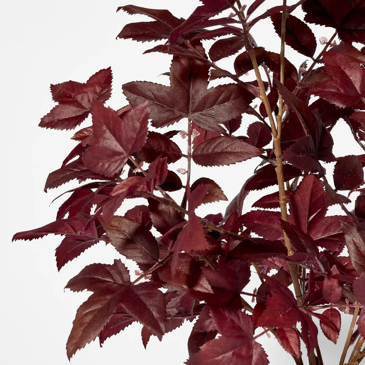 Potted Fall Leaf Arrangement in Vase Burgundy - Threshold™ designed with Studio McGee | Target