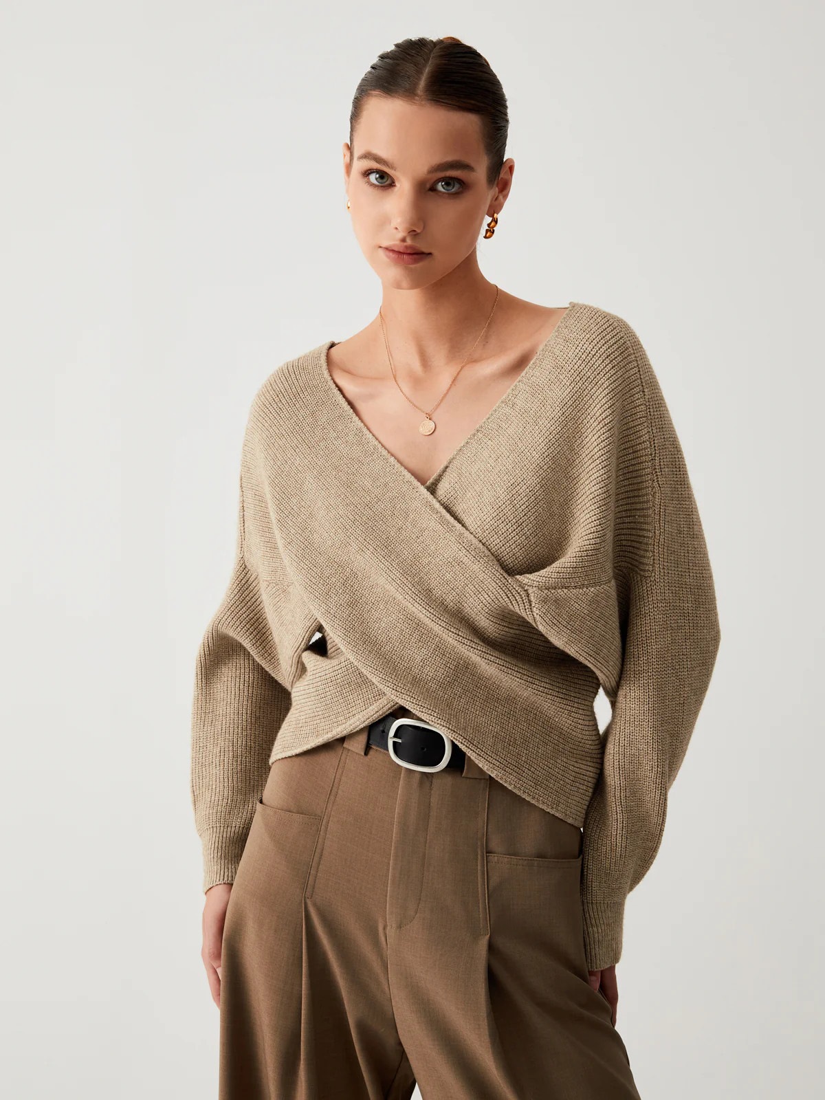 Cross My Heart Oversized Crop Sweater | Commense