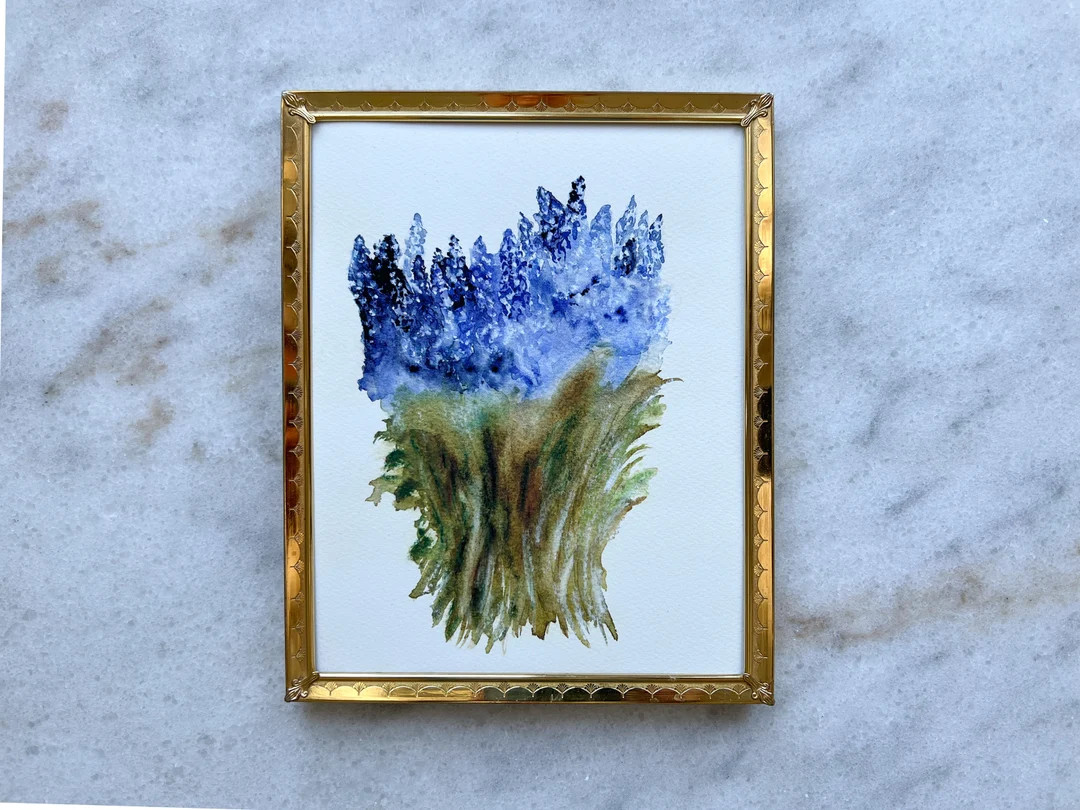 MABEL'S MUSCARI | Flower Art Print | Kitchen Art | Farmhouse Art | Nursery Art | Floral Art | Wat... | Etsy (US)