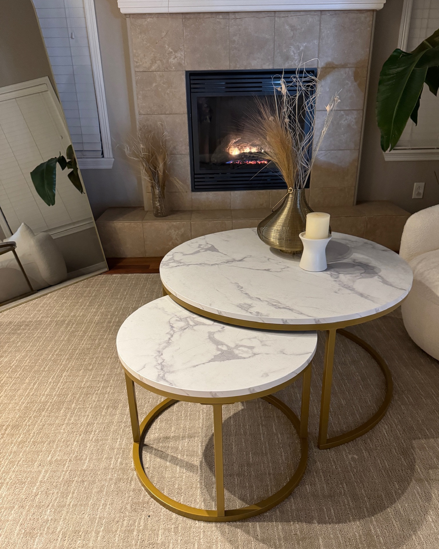 Yoruba Nesting Coffee Table has quickly become such an amazing find! (Temporarily sold out of white so I linked the black one!) 

#LTKHome #LTKVideo