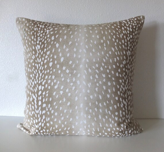 Antelope Fawn Throw Pillow Cover - Cotton / Available in Throw, Bolster, Euro Sham Covers | Etsy (US)