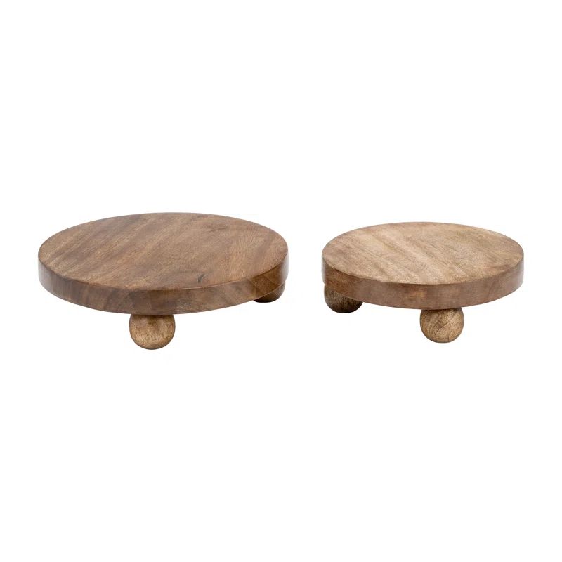 Phalangère Solid Wood Tray - Set of 2 | Wayfair North America