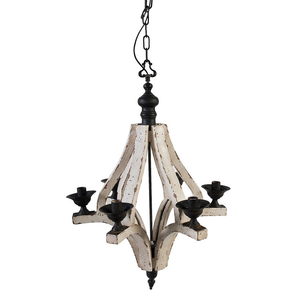 Harper Six Light Antique Wood Chandelier - A&B Home | Target