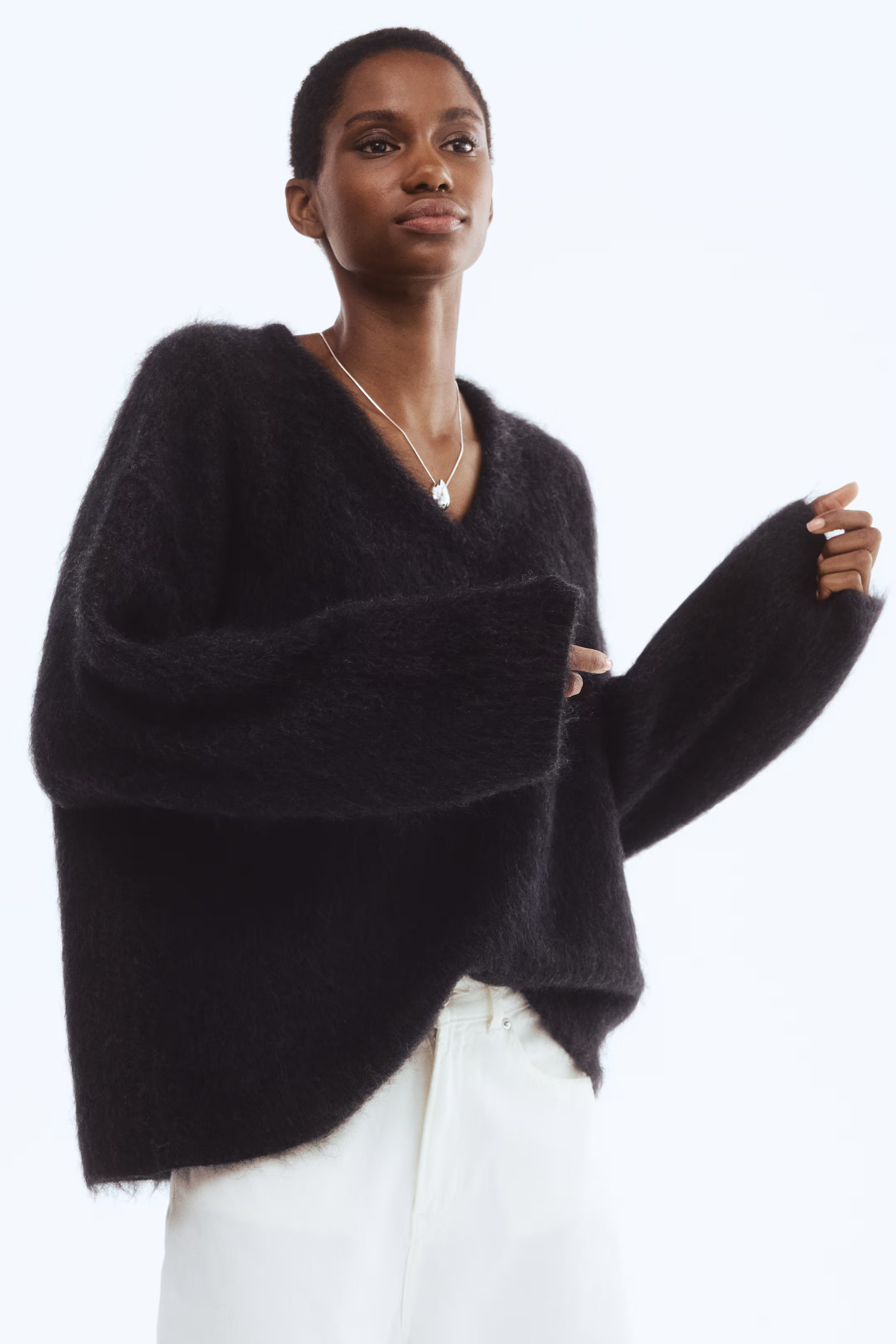 Oversized mohair-blend jumper | H&M (UK, MY, IN, SG, PH, TW, HK)