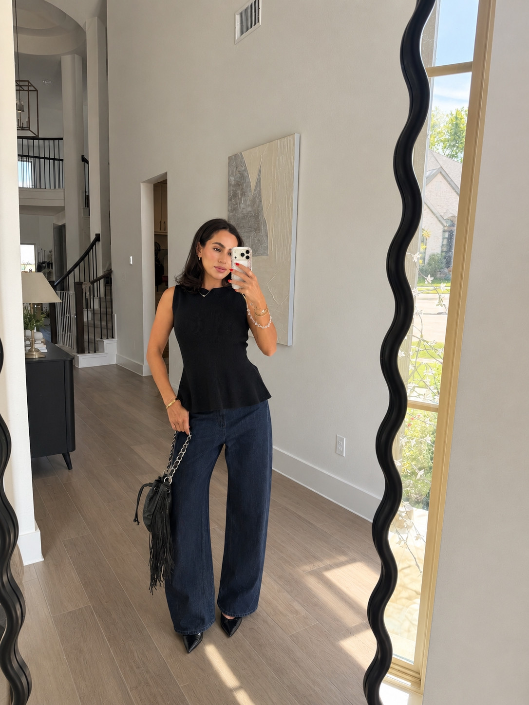 I'm loving the dark wash denim trend for fall!

Fall outfits, wide leg jeans outfits, fall trends, petite outfits 

 #LTKootd #LTKPetite