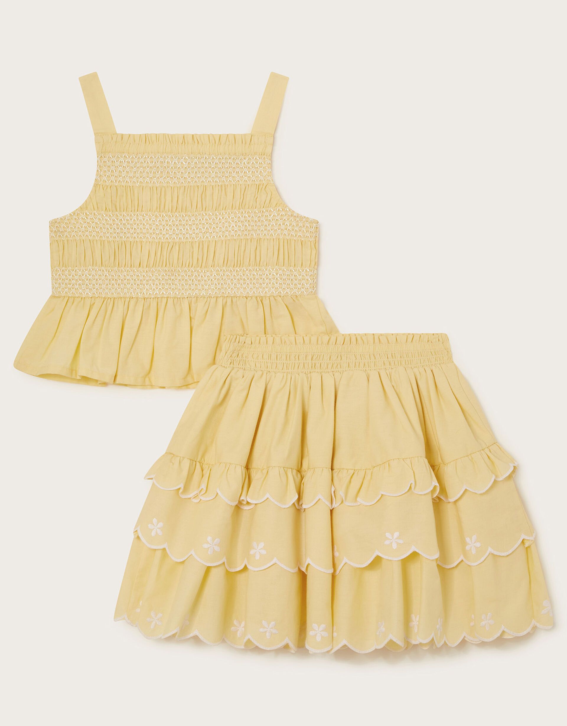 Daisy Top and Skirt Set Yellow | Monsoon (UK)