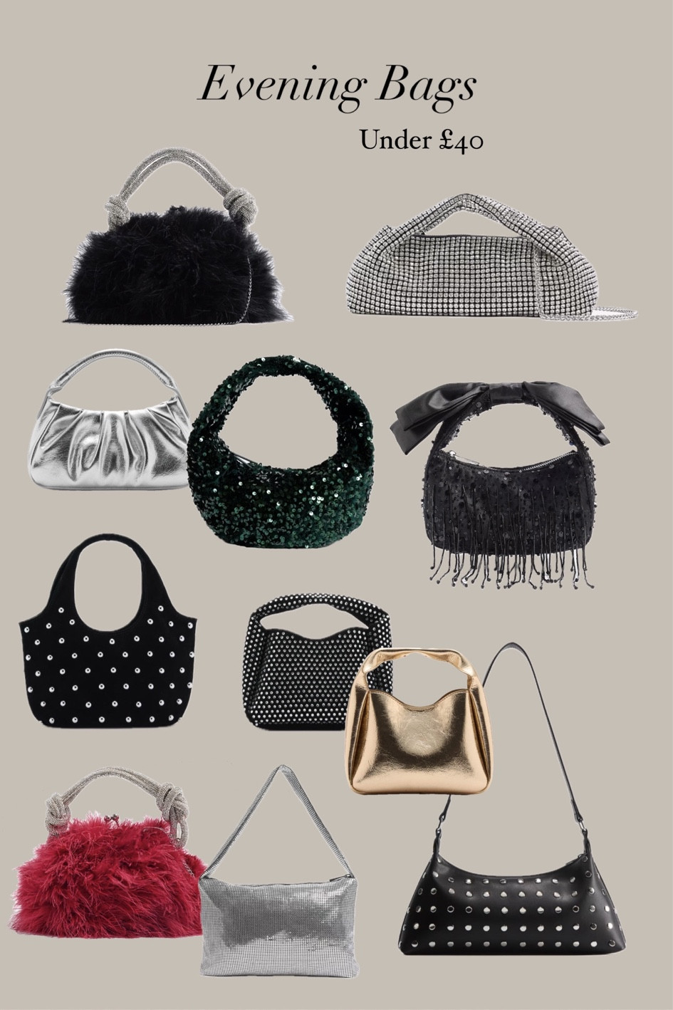Evening bags for party season, all under £40

#LTKwinter #LTKbag #LTKpartywear