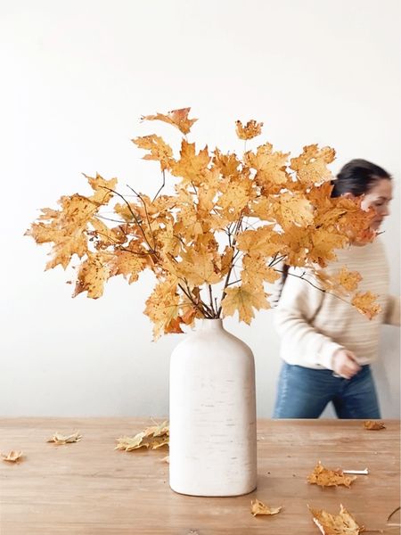 As the world rushes forward, I’m holding onto the warmth of fall just a little longer 😉🍂 Love using branches to bring the season into my space for a simple home decor option and to curate a home that inspires.

(So glad Target brought this Hearth & Hand vase back - it is HUGE, beautiful and budget friendly! 😍)

#LTKfindsunder50 #LTKhome #LTKSeasonal