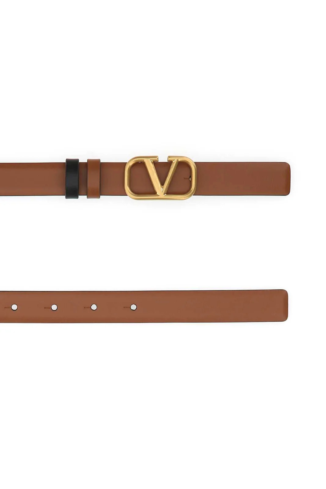 Valentino VLogo Plaque Reversible Buckled Belt | Cettire Global