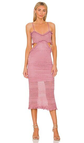 Skye Dress in Rose Knit | Revolve Clothing (Global)