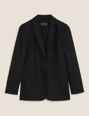 Linen Blend Slim Single Breasted Blazer | Marks & Spencer (UK)
