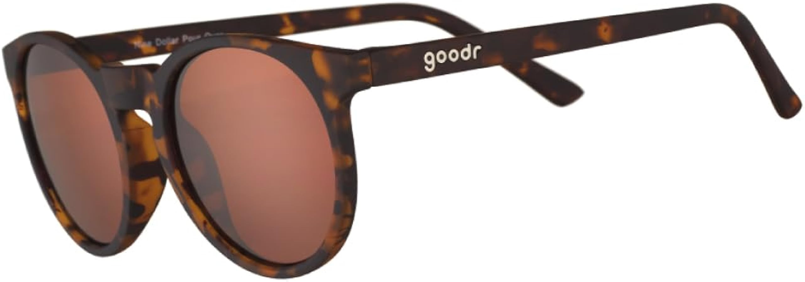 goodr Nine Dollar Pour Over Polarized Round Sunglasses, Small Sized (Circle G), Brown Translucent... | Amazon (US)